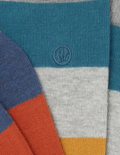 FatFace 1 Pack Aidan Block Stripe Socks|Men View All