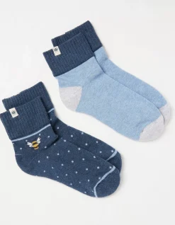 FatFace 2 Pack Bee Outdoor Boot Socks|Women View All