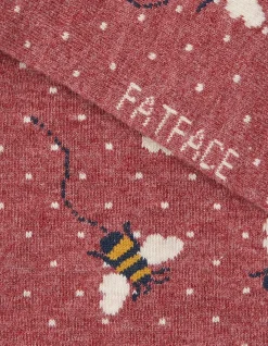 FatFace 1 Pack Bee Spot Trainer Socks|Women View All