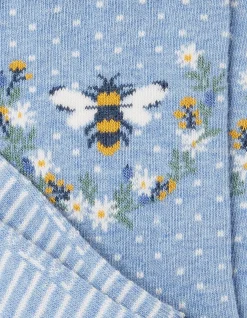 FatFace 1 Pack Bee Wreath Socks|Women View All