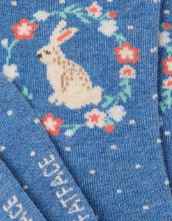 FatFace 1 Pack Bunny Wreath Socks|Women View All