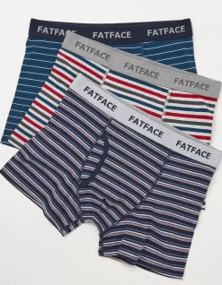 FatFace 3 Pack Chesil Stripe Boxers|Men View All