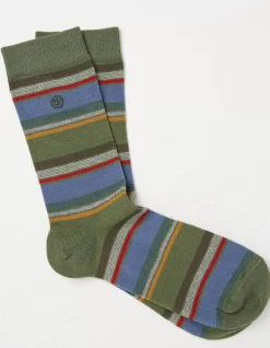 FatFace 1 Pack Christian Multi Stripe Socks|Men View All