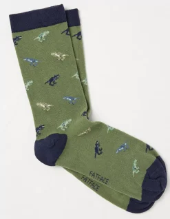 FatFace 1 Pack Dinosaur Socks|Men View All