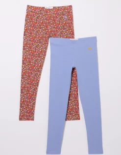 FatFace 2 Pack Ditsy Floral Leggings|Girls View All