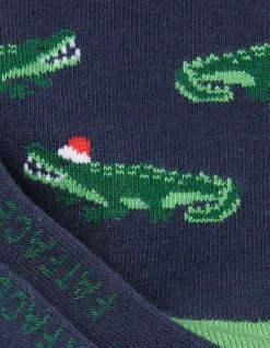 FatFace 1 Pack Festive Crocodile Socks|Kids View All