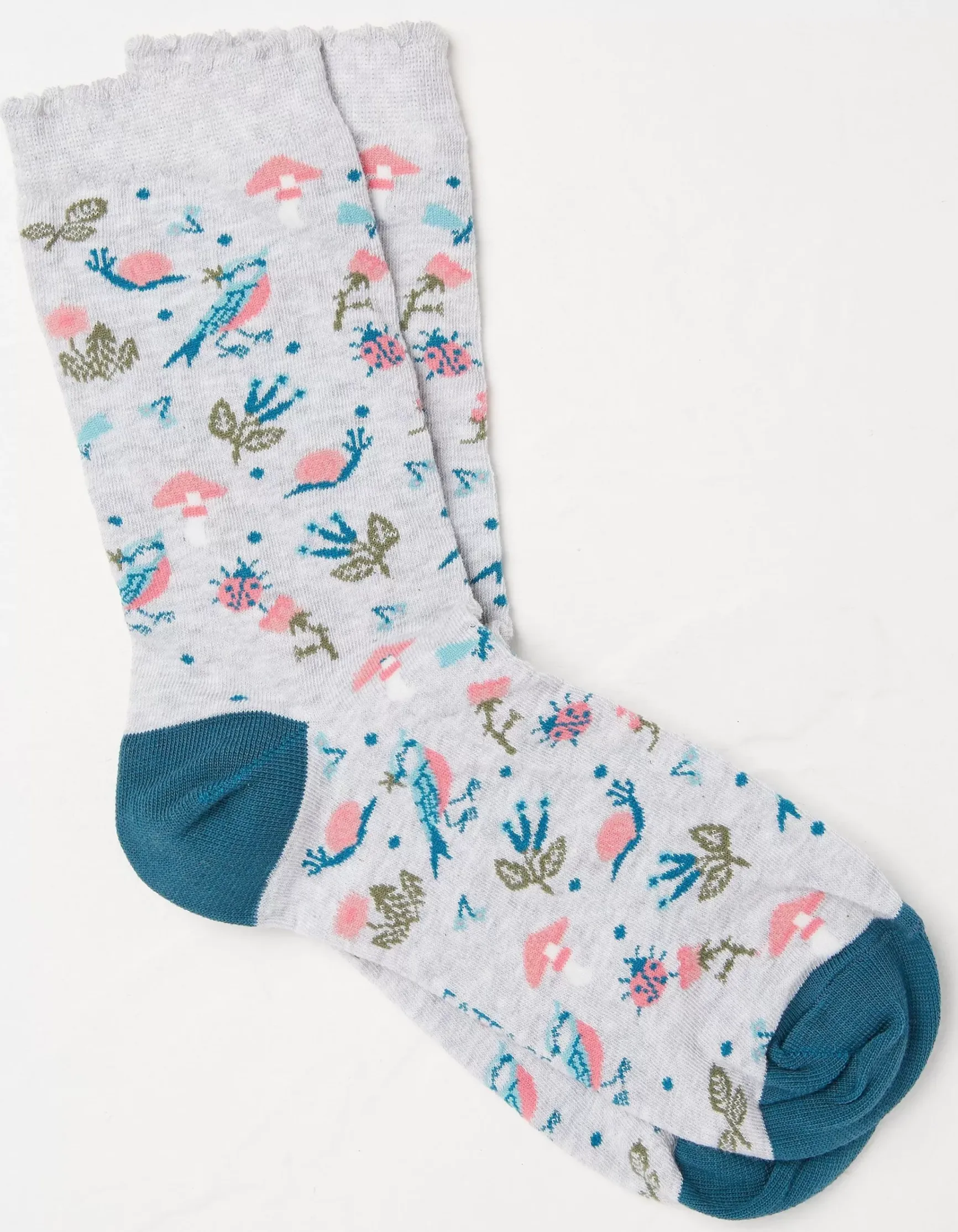 FatFace 1 Pack Floral Bird Socks|Women View All