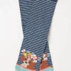 FatFace 1 Pack Floral Dog Stripe Socks|Women View All