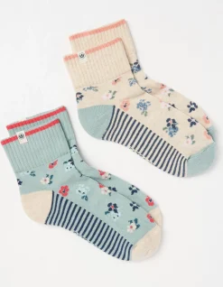 FatFace 2 Pack Floral Outdoor Boot Socks|Women View All