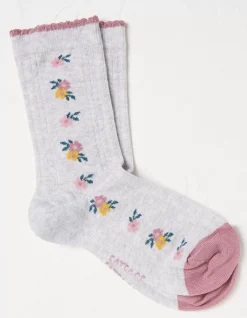 FatFace 1 Pack Flower Chain Socks|Women View All
