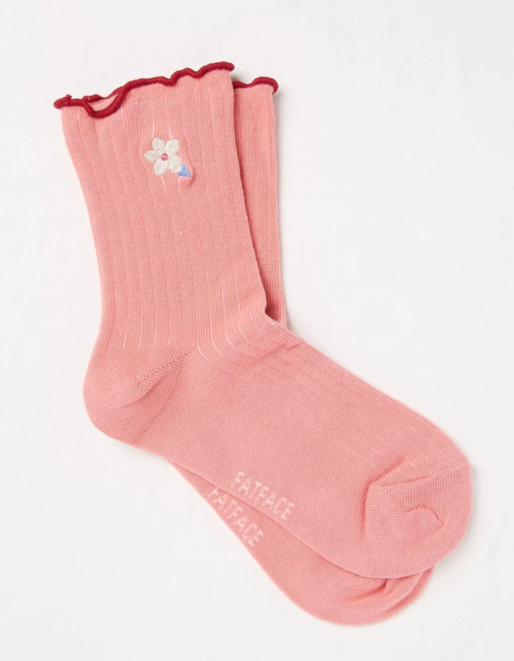 FatFace 1 Pack Flower Rib Socks|Kids View All