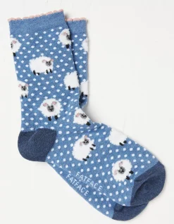 FatFace 1 Pack Fluffy Sheep Socks|Women View All