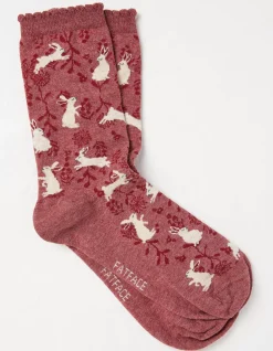 FatFace 1 Pack Jumping Bunny Socks|Women View All