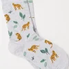 FatFace 1 Pack Jungle Leopard Socks|Women View All