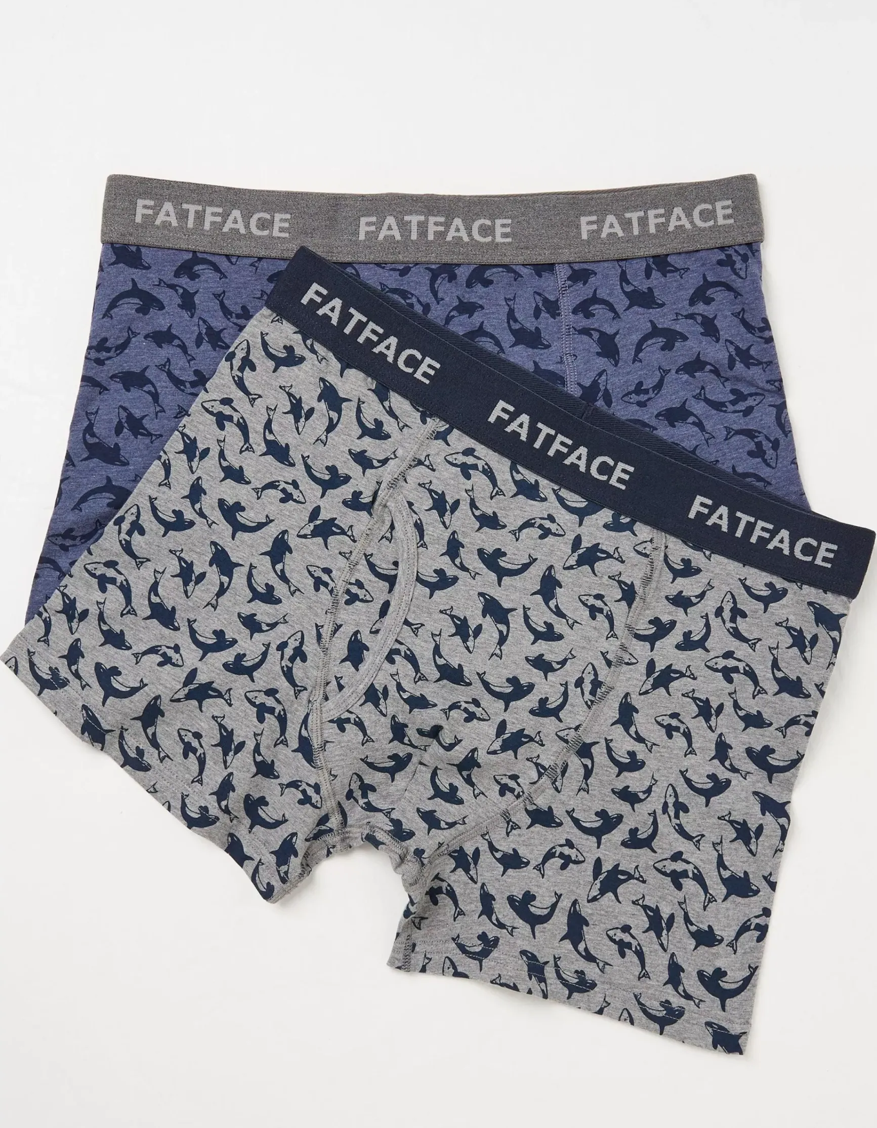 FatFace 2 Pack Killer Whale Boxers|Men View All