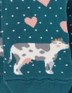 FatFace 1 Pack Kissing Cows Socks|Women View All