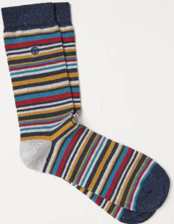 FatFace 1 Pack Max Multi Stripe Socks|Men View All