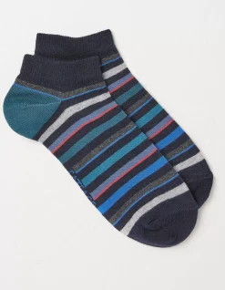 FatFace 1 Pack Oscar Stripe Trainer Socks|Men View All