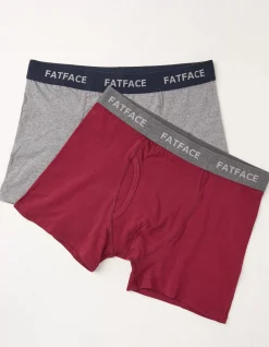 FatFace 2 Pack Plain Boxers|Men View All