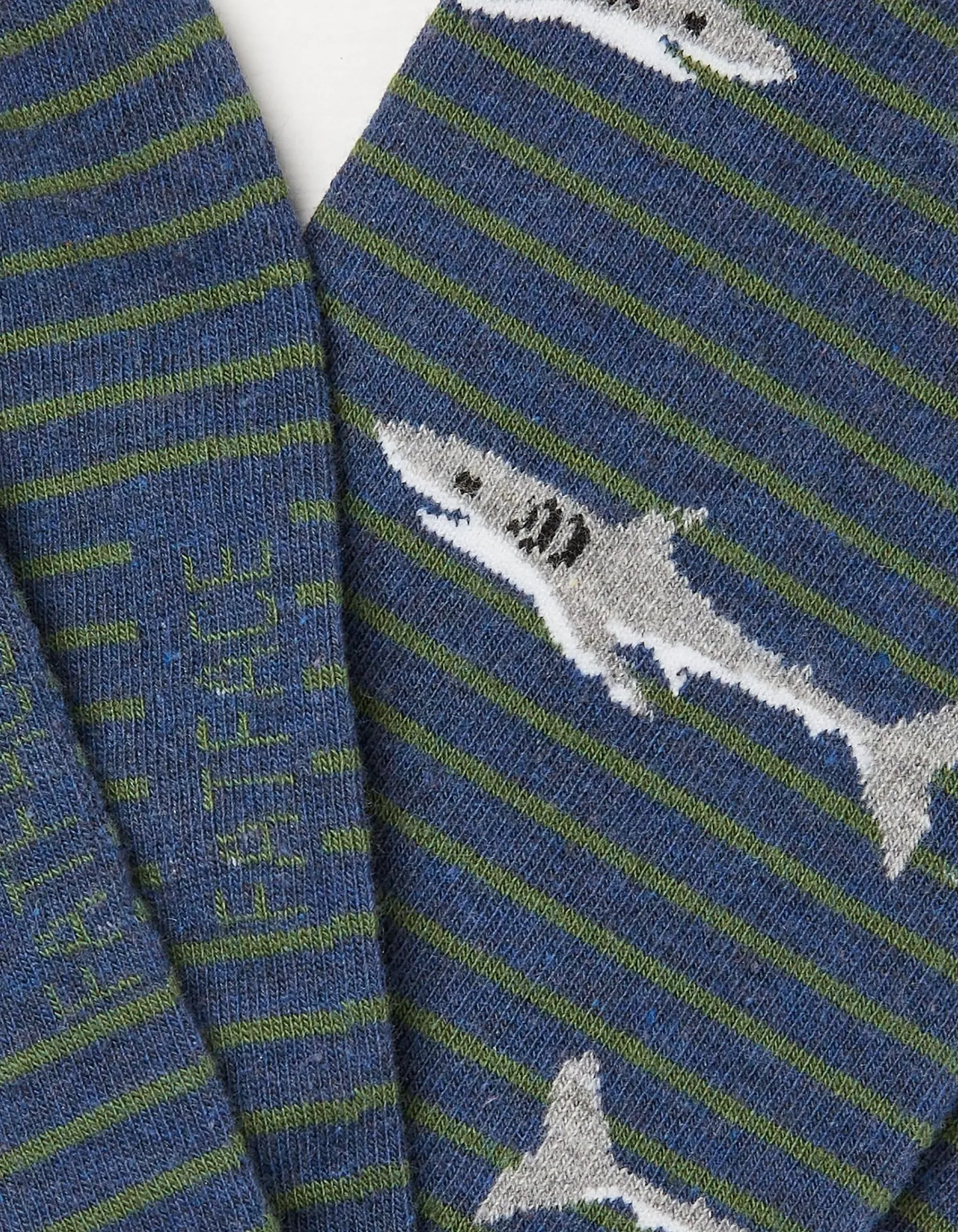 FatFace 1 Pack Shark Stripe Socks|Men View All
