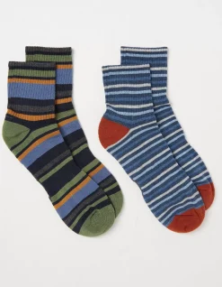 FatFace 2 Pack Short Outdoor Socks|Men View All