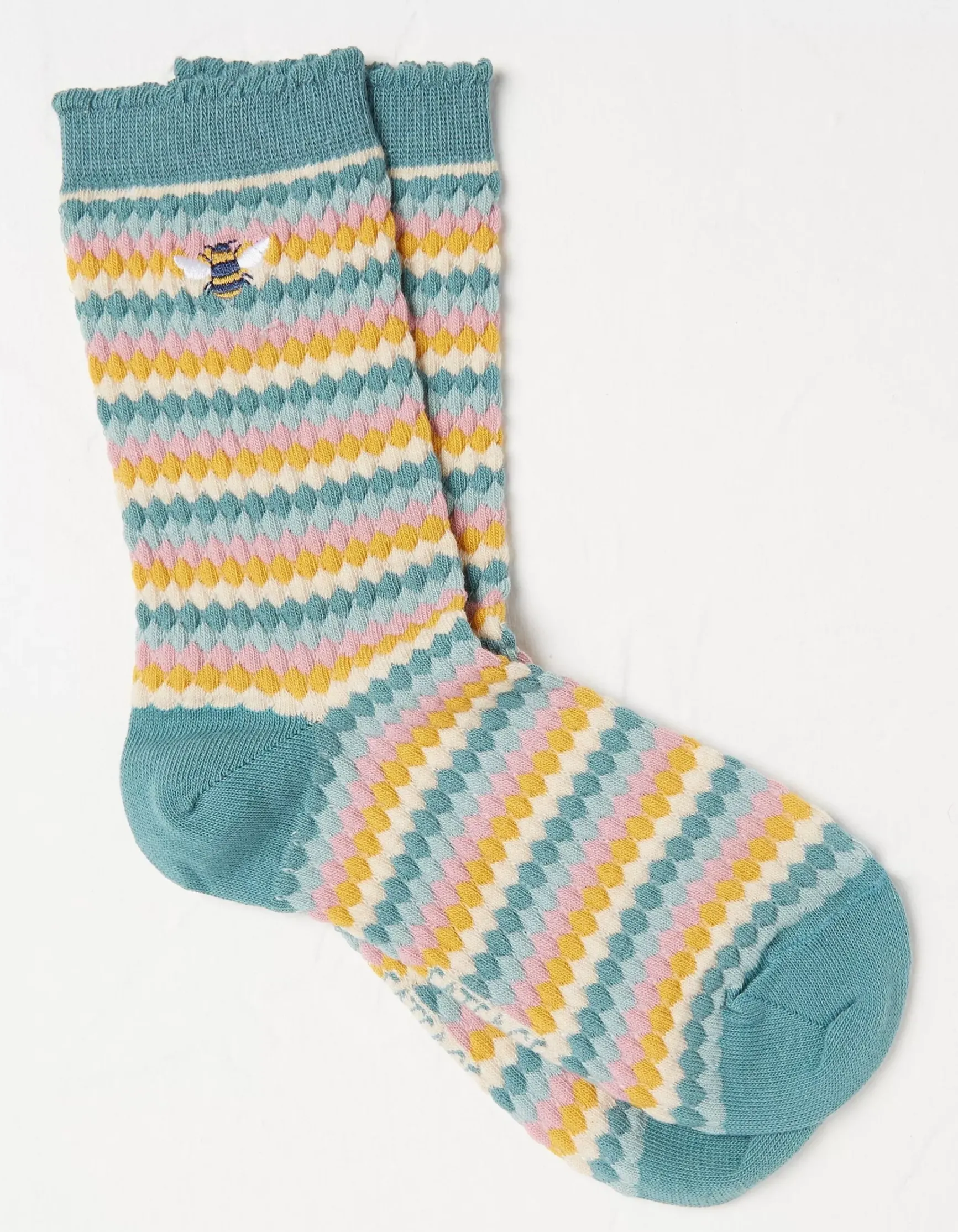 FatFace 1 Pack Textured Bee Socks|Women View All