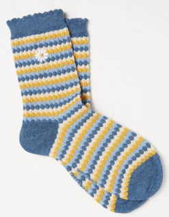 FatFace 1 Pack Textured Daisy Socks|Women View All