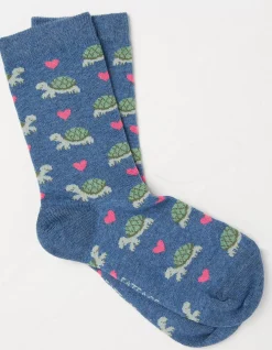 FatFace 1 Pack Tortoise Heart Socks|Women View All