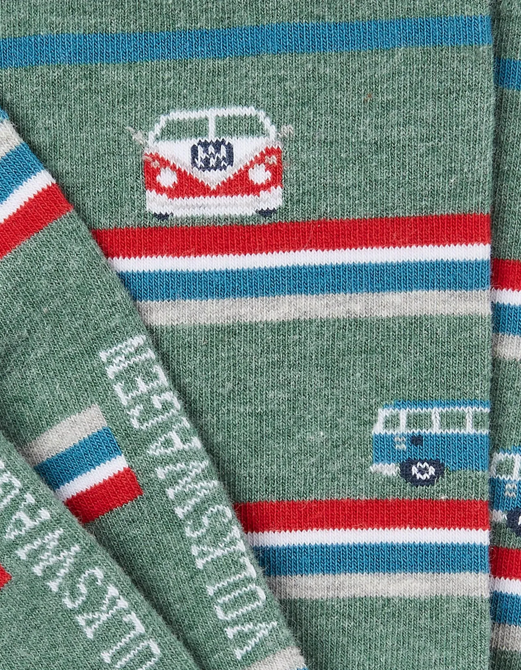 FatFace 1 Pack Vw Camper Stripe Socks|Men View All