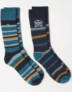 FatFace 2 Pack Vw Camper Thermal Socks|Men View All