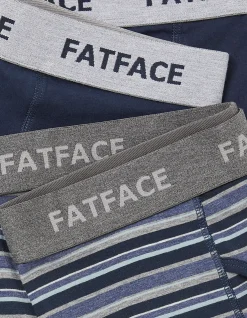 FatFace 2 Pack West Bay Stripe Boxers|Men View All