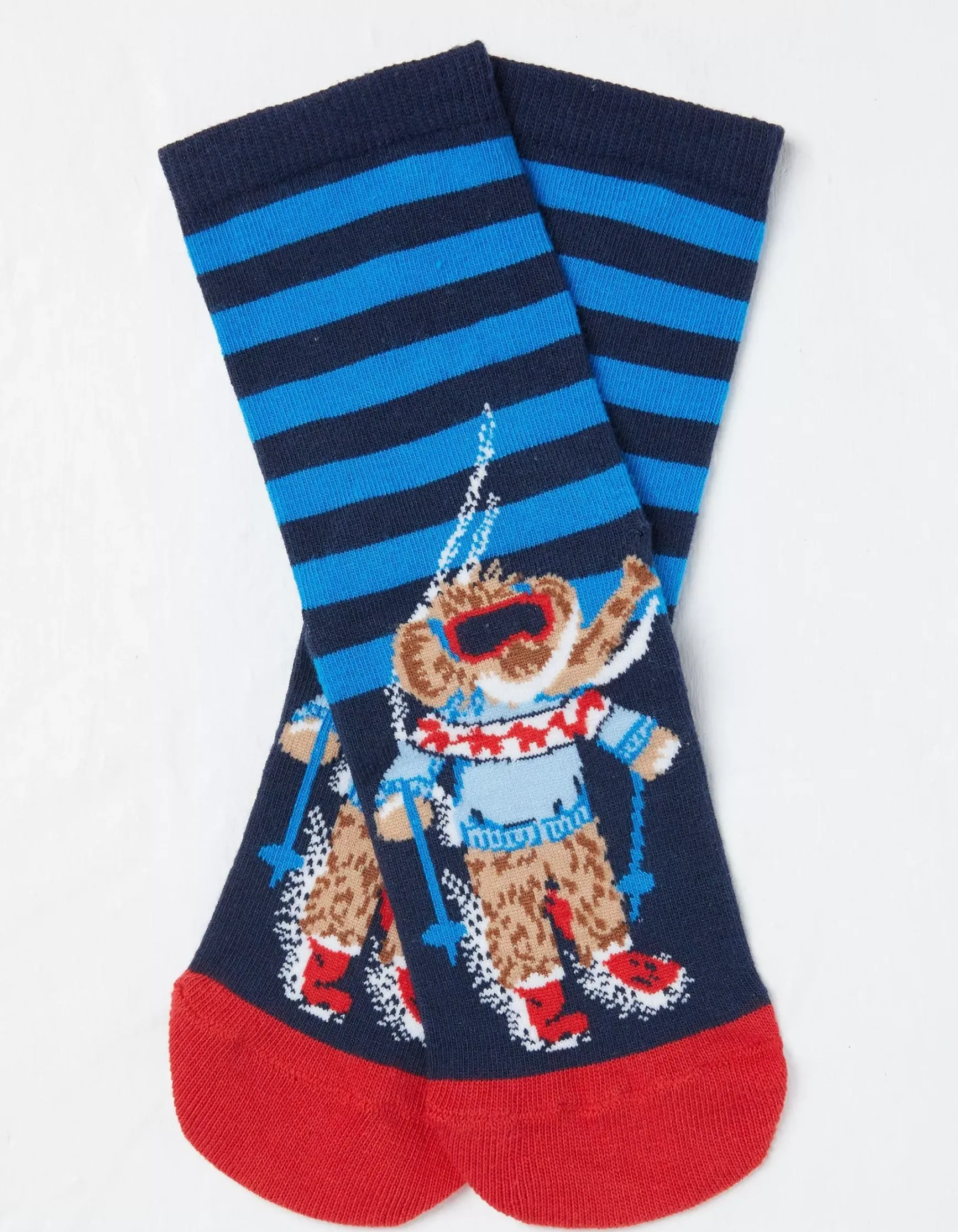 FatFace 1 Pack Wilfred Woolly Mammoth Stripe Socks|Kids View All
