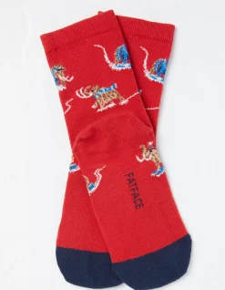 FatFace 1 Pack Wilfred Woolly Mammoth Socks|Kids View All