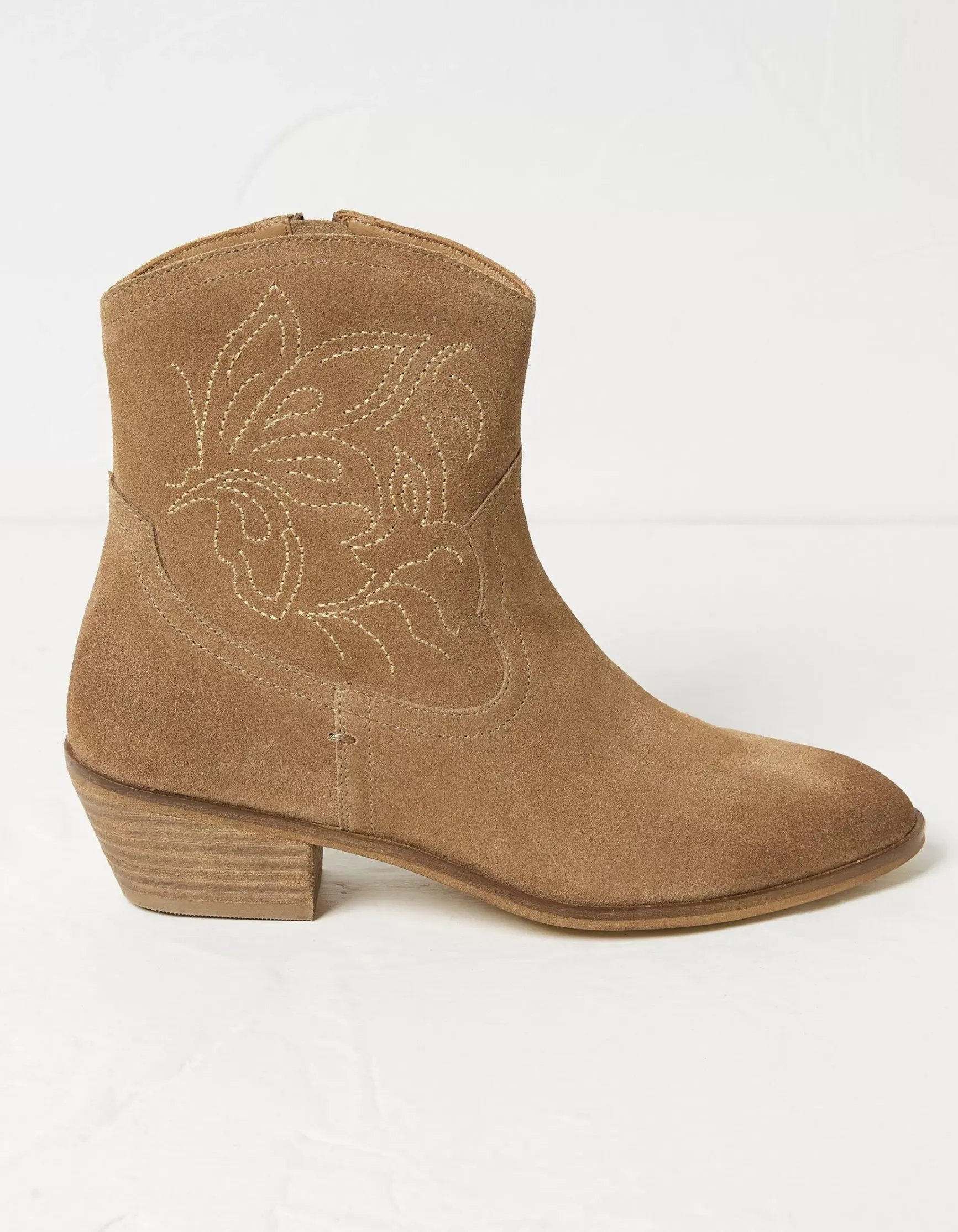 FatFace Abilene Western Ankle Embroidered Boot|Women View All
