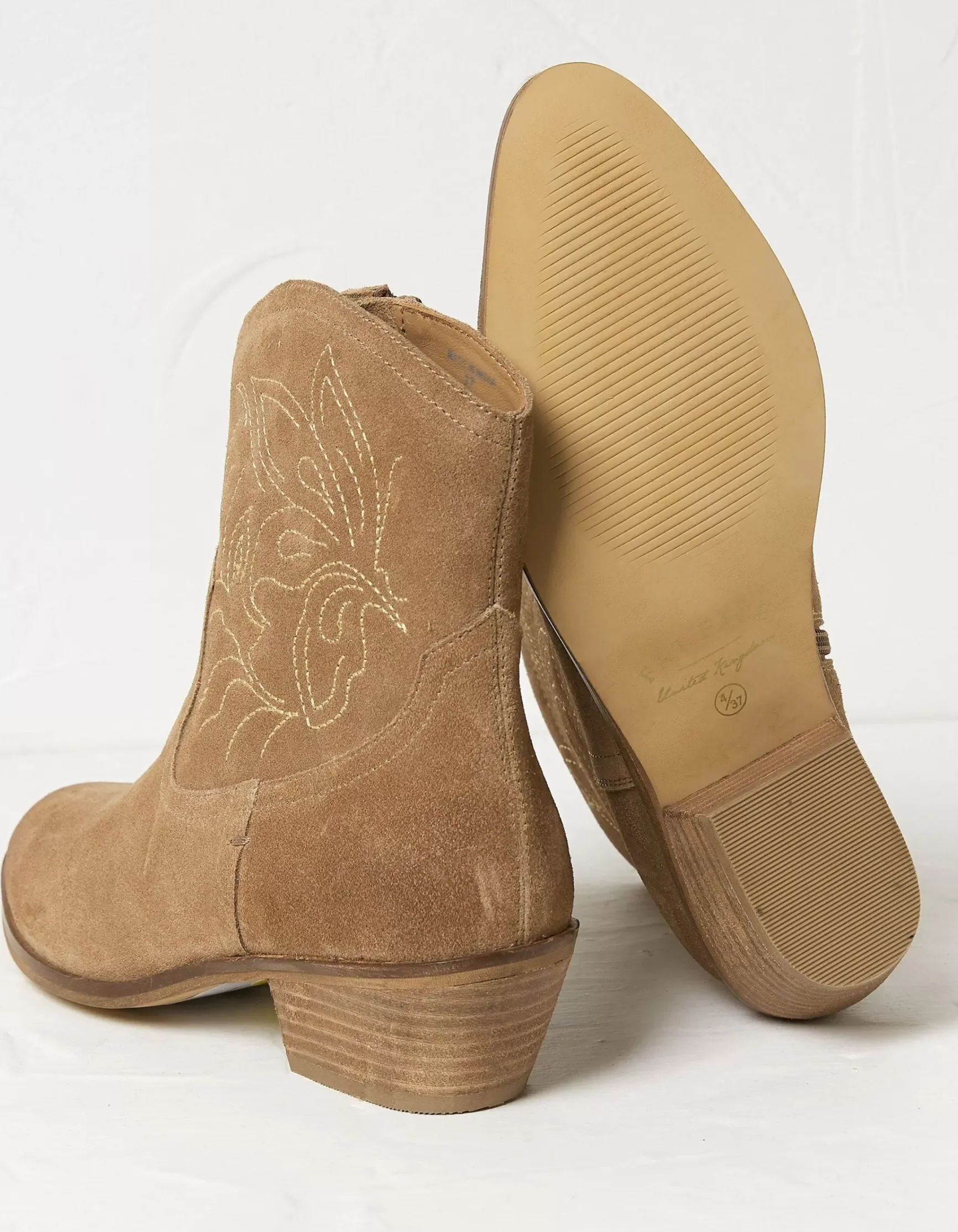 FatFace Abilene Western Ankle Embroidered Boot|Women View All