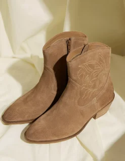 FatFace Abilene Western Ankle Embroidered Boot|Women View All