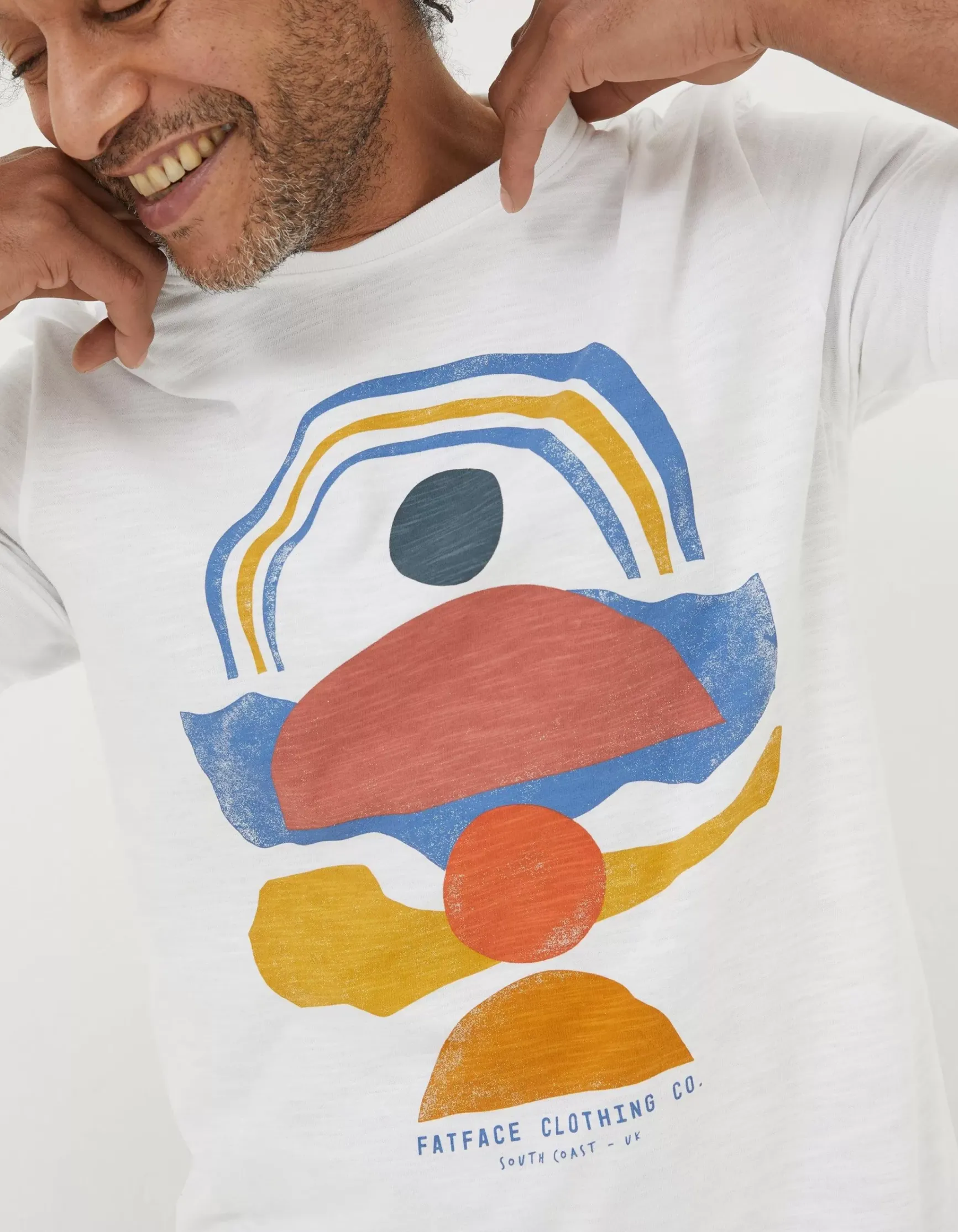 FatFace Abstract Landscape T-Shirt|Men View All
