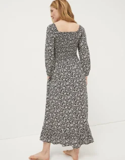 FatFace Adele Mono Vines Midi Dress|Women Dresses