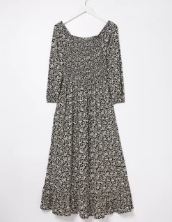 FatFace Adele Mono Vines Midi Dress|Women Dresses