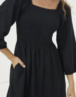FatFace Adele Shirred Midi Dress|Women View All