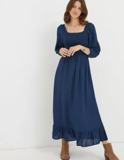 FatFace Adele Shirred Midi Dress|Women View All