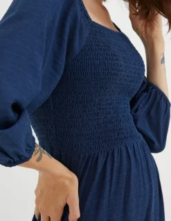 FatFace Adele Shirred Midi Dress|Women View All