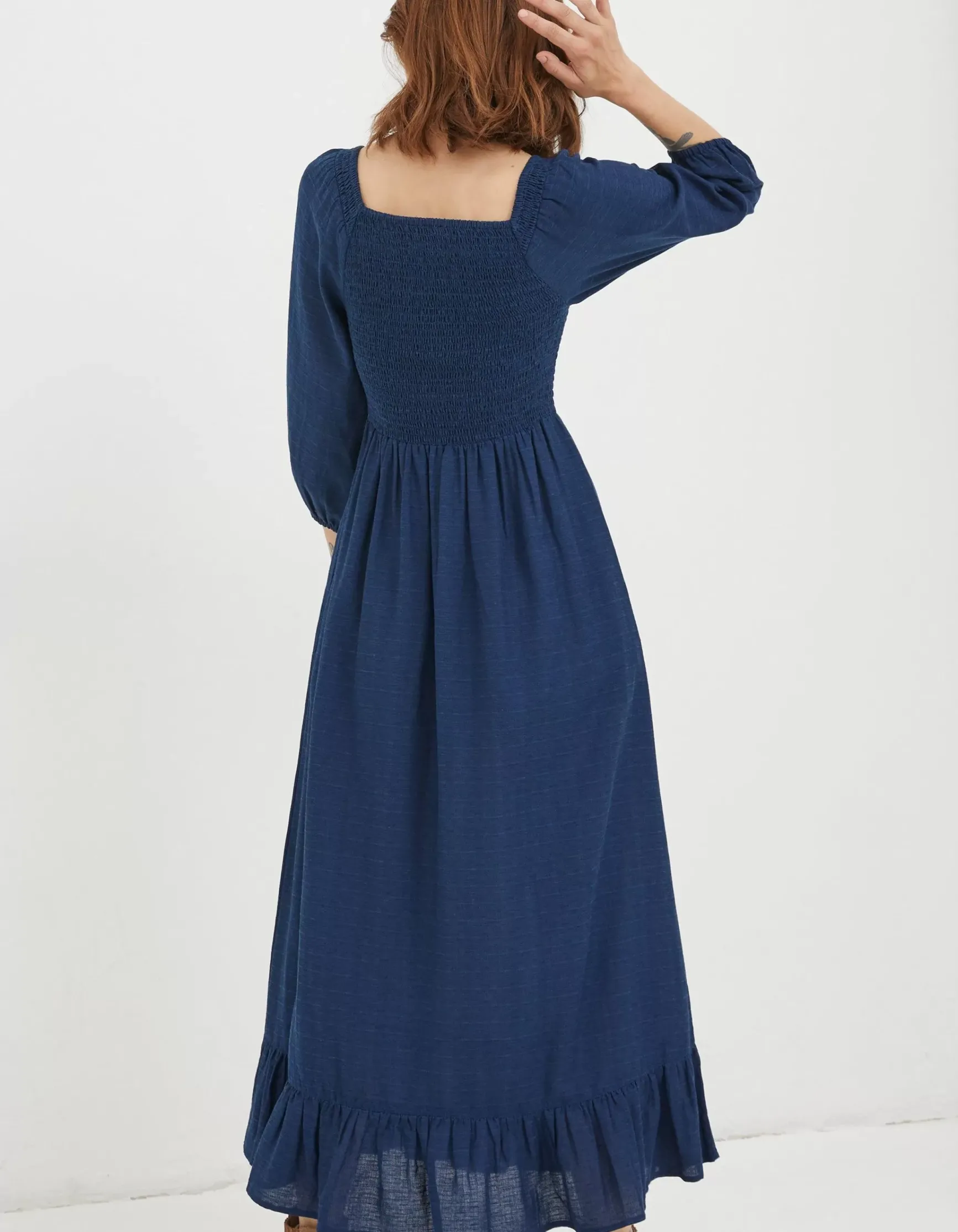 FatFace Adele Shirred Midi Dress|Women View All