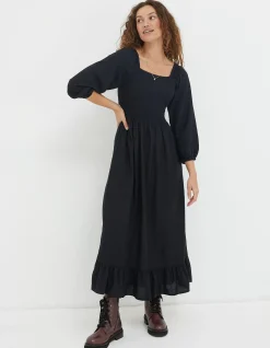 FatFace Adele Shirred Midi Dress|Women Dresses