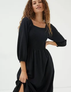 FatFace Adele Shirred Midi Dress|Women Dresses
