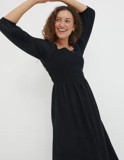 FatFace Adele Shirred Midi Dress|Women Dresses
