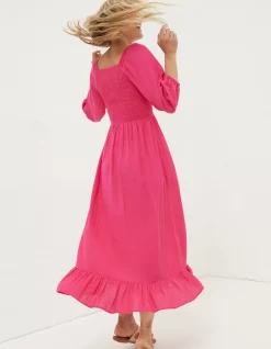 FatFace Adele Shirred Midi Dress|Women Dresses