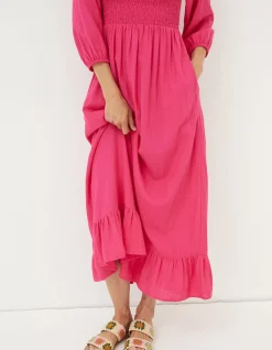 FatFace Adele Shirred Midi Dress|Women Dresses