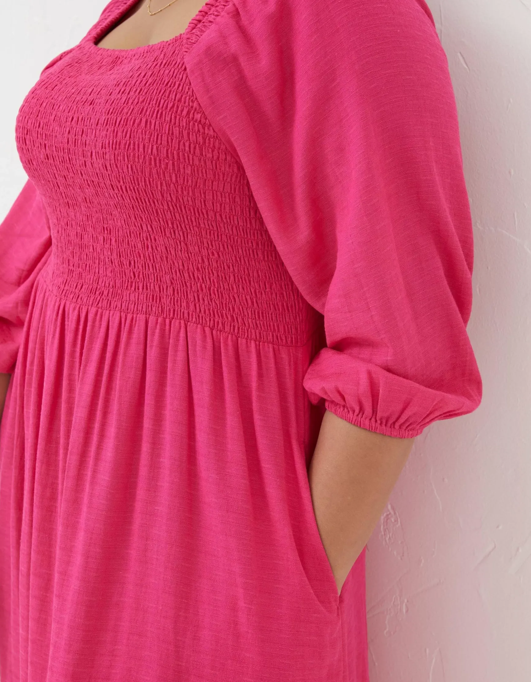 FatFace Adele Shirred Midi Dress|Women Dresses