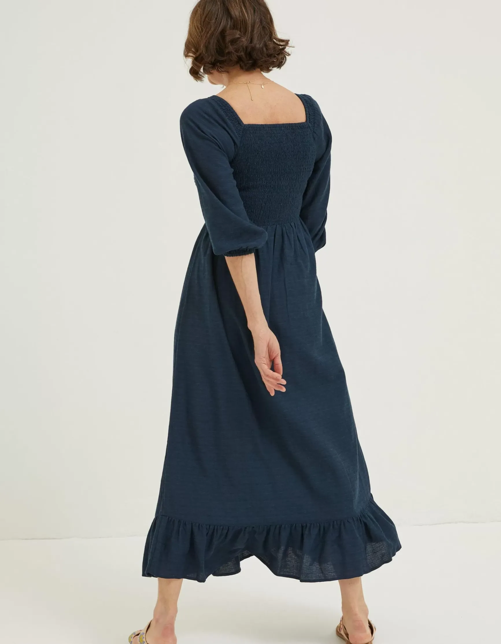 FatFace Adele Shirred Midi Dress|Women Dresses